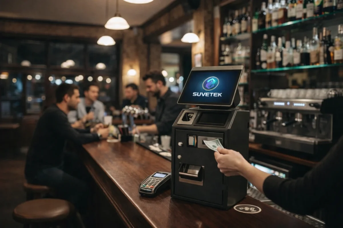 Cajón inteligente CashDro para cobro en efectivo en negocios de Jerez y Cádiz