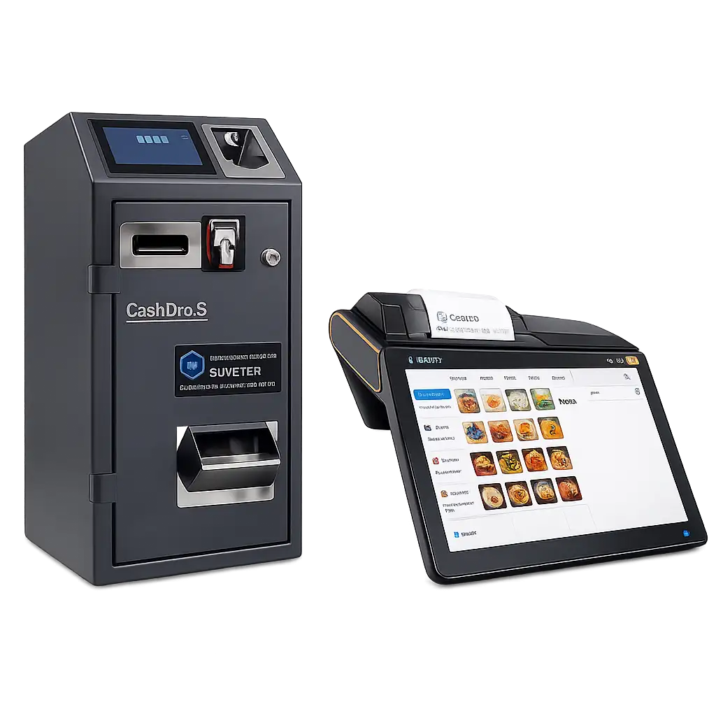 Pack TPV con cajón inteligente CashDro, monitor táctil e impresora de tickets para comercio y hostelería