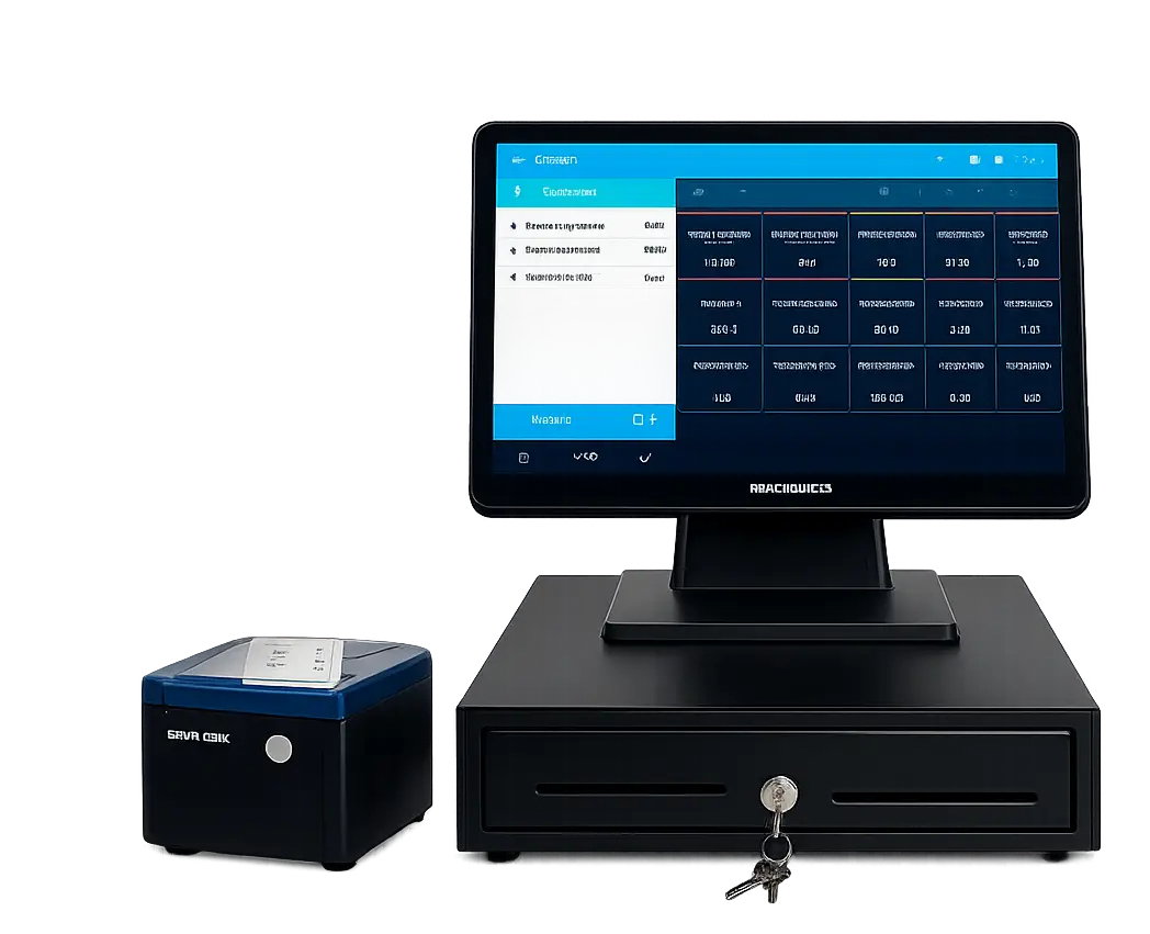 Pack TPV Android con impresora de tickets y cajón portamonedas para comercios y hostelería